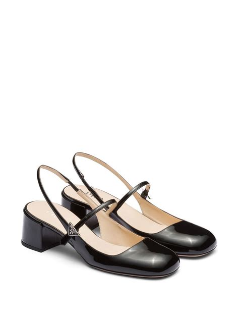 prada triangle slingback